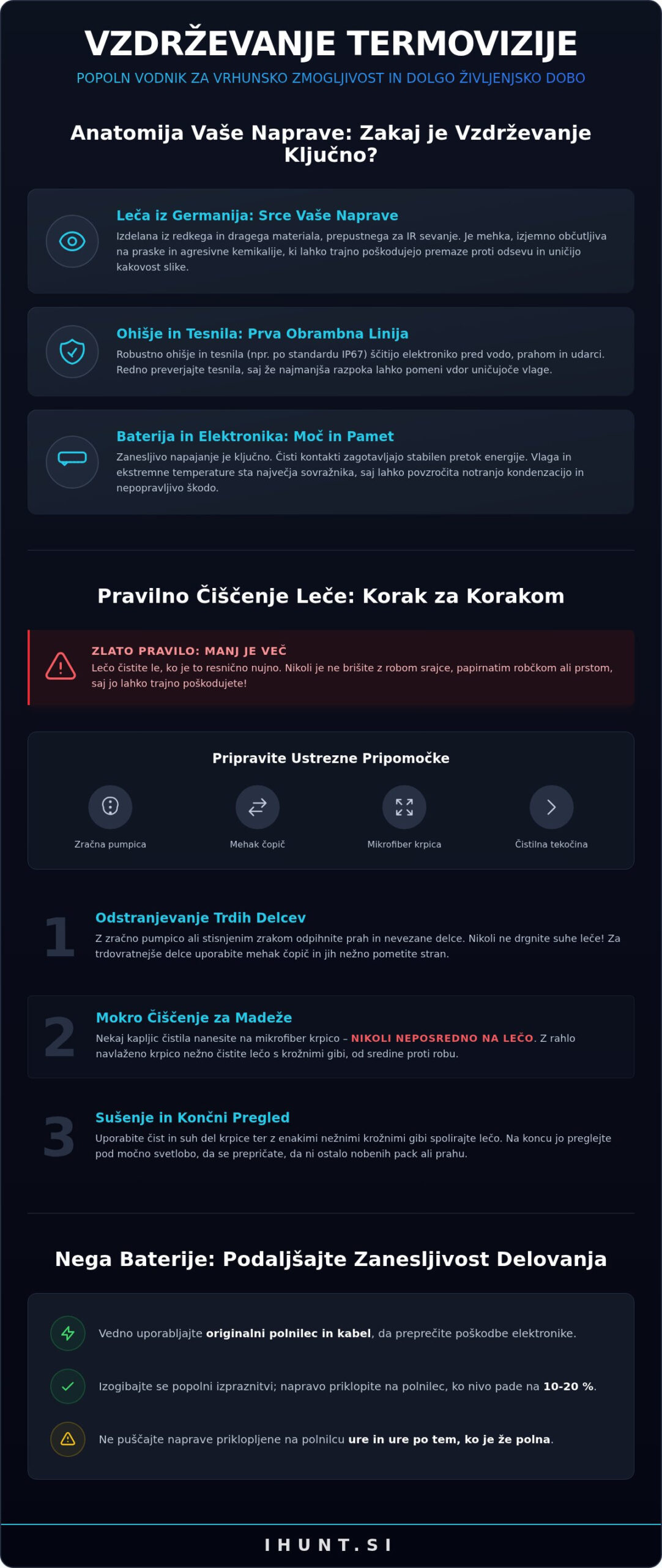 Vzdrževanje termovizije: Popolni vodnik za dolgo življenjsko dobo vaše optike
