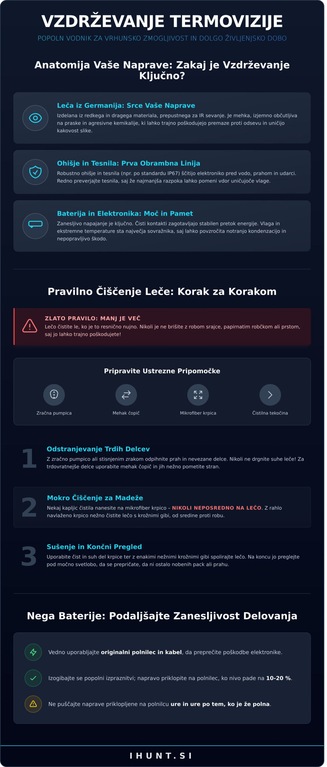 Vzdrževanje termovizije: Popolni vodnik za dolgo življenjsko dobo vaše optike