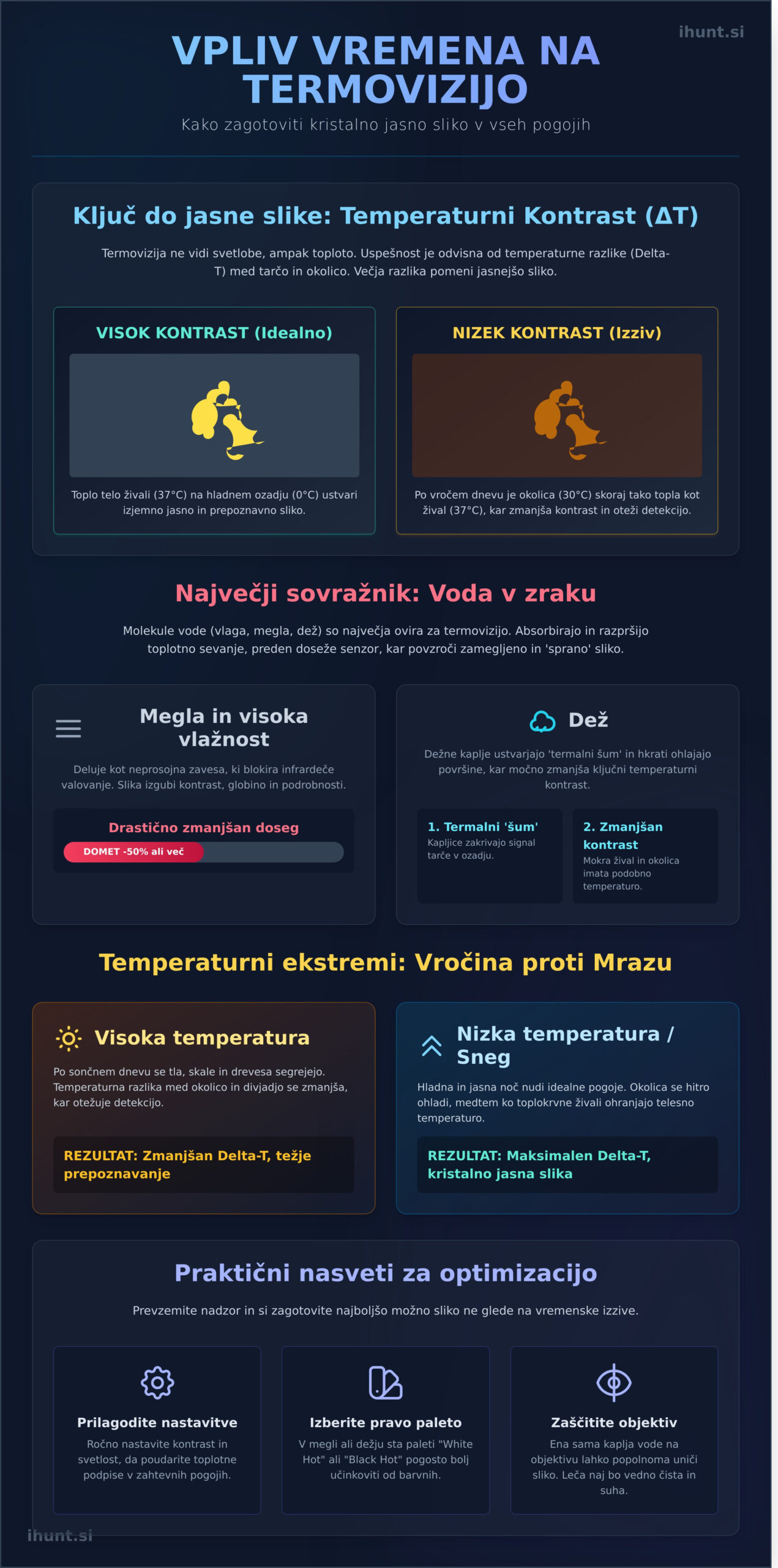 Kako vreme vpliva na termovizijo: Popolni vodnik za lovce