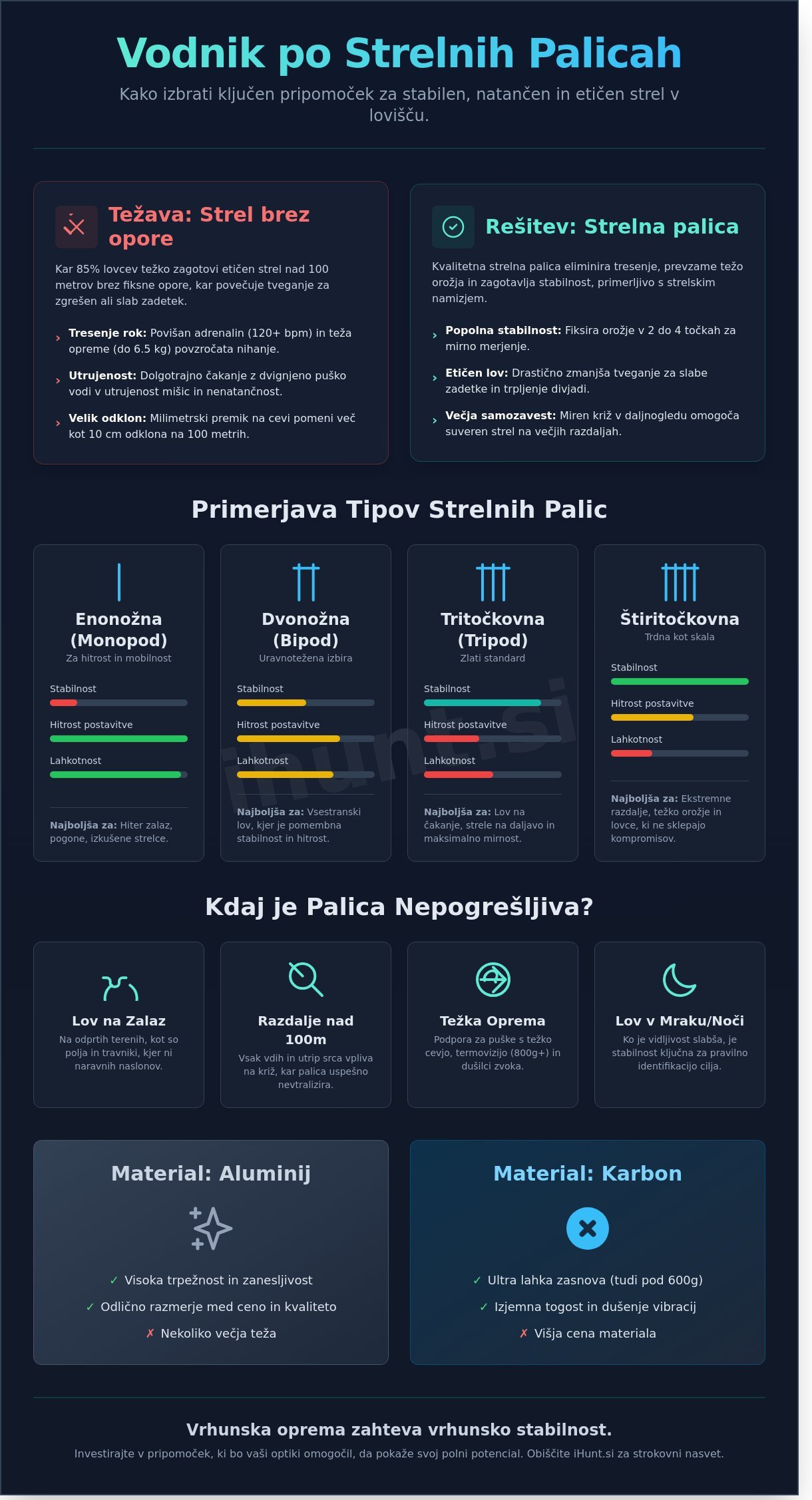 Strelna palica za lov: Popoln vodnik za izbiro in natančen strel (2026)